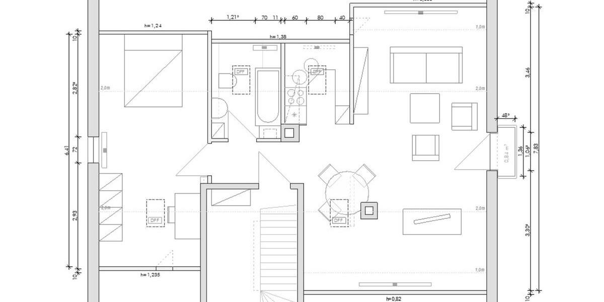 Dachgeschoßwohnung Würzburg Lindleinsmühle - 2 Zimmer, 49 m&sup2;, 600&euro; | Angebot:25917482