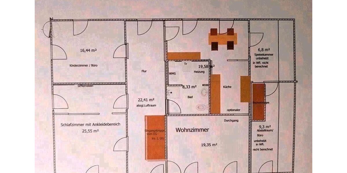 Etagenwohnung Lehre - 3 Zimmer, 111 m&sup2;, 695&euro; | Angebot:26051421