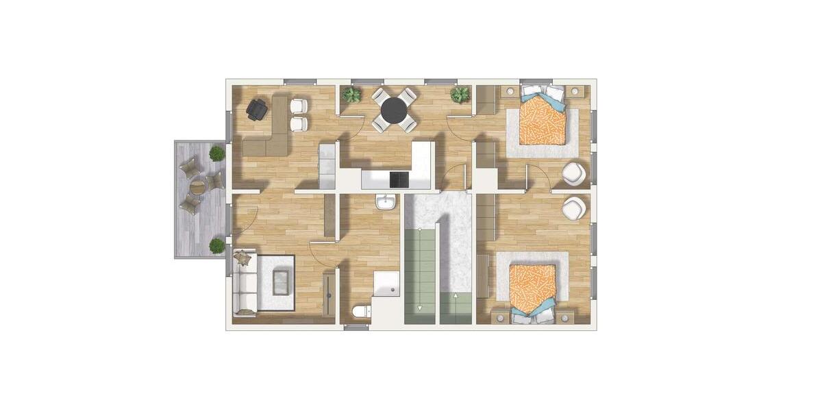 Etagenwohnung Bad Laasphe - 4 Zimmer, 71 m&sup2;, 638&euro; | Angebot:26031850