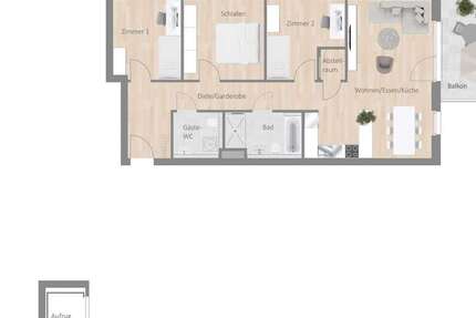 Wohnung Besigheim - 4.5 Zimmer, 96 m&sup2;, 1.380&euro; | Angebot:26282486
