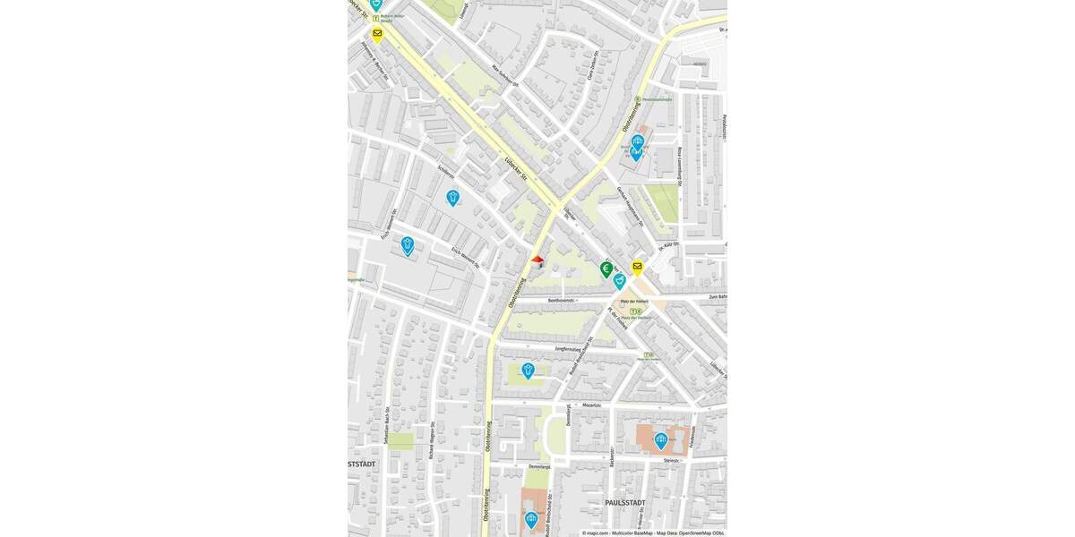 Etagenwohnung Schwerin Paulsstadt - 2 Zimmer, 90 m&sup2;, 630&euro; | Angebot:25780346