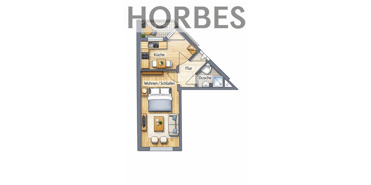 Etagenwohnung Glauchau - 1 Zimmer, 32 m&sup2;, 290&euro; | Angebot:25079476