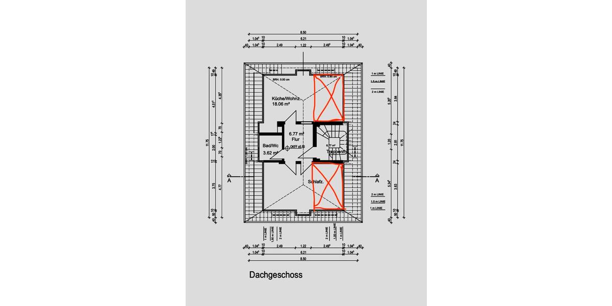 Dachgeschoßwohnung Dortmund Eving - 2 Zimmer, 30 m&sup2;, 450&euro; | Angebot:25725343
