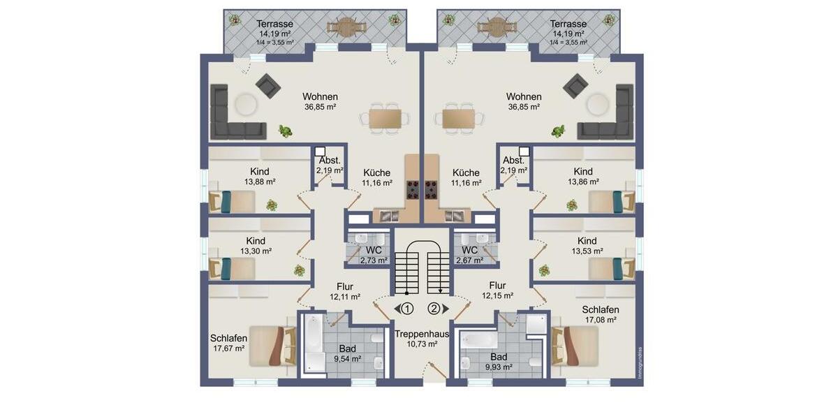 Etagenwohnung Coswig - 4 Zimmer, 126 m&sup2;, 1.575&euro; | Angebot:25097840