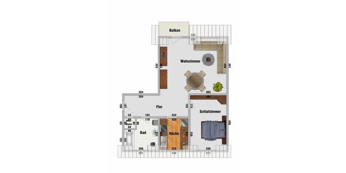 Dachgeschoßwohnung Suhl Schmiedefeld am Rennsteig - 2 Zimmer, 55 m&sup2;, 385&euro; | Angebot:26588693