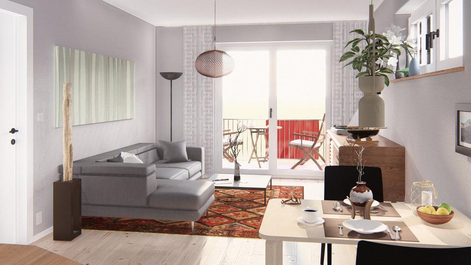 Etagenwohnung Bad Birnbach Asenham - 2 Zimmer, 57 m&sup2;, 660&euro; | Angebot:22136423