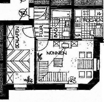 Etagenwohnung Chemnitz Lutherviertel - 2 Zimmer, 44 m&sup2;, 254&euro; | Angebot:26843675