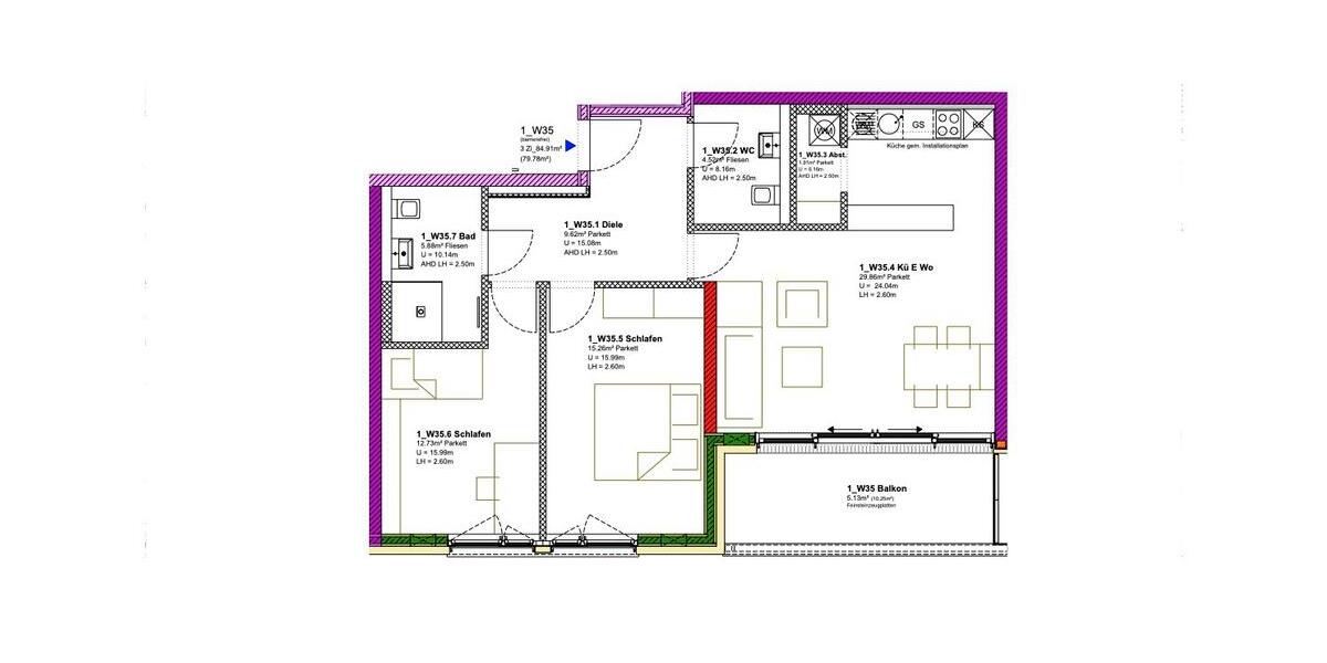 Etagenwohnung Aldersbach - 3 Zimmer, 85 m&sup2;, 1.290&euro; | Angebot:26635445