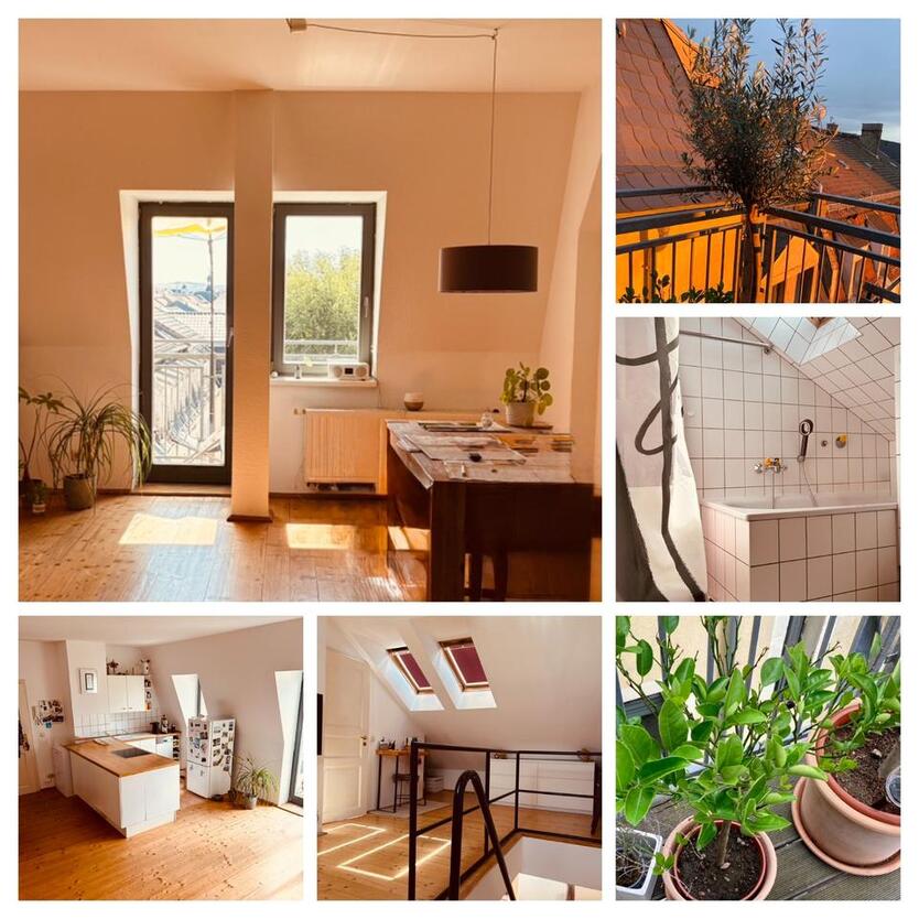 Zwischenmiete: Charmante 2-Zimmer-Maisonette mit Balkon in 01099