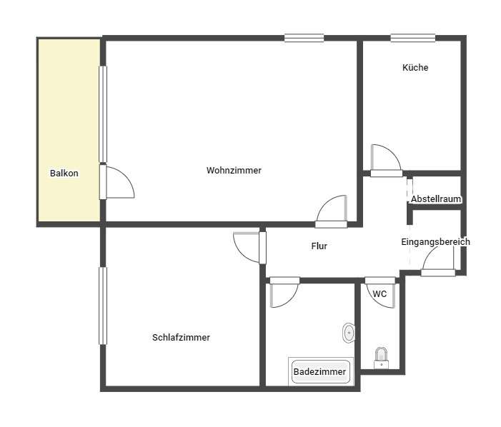 Etagenwohnung Neustadt an der Weinstraße - 2 Zimmer, 72 m&sup2;, 543&euro; | Angebot:26098269