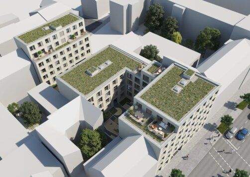 4-Zimmer-Wohnung mit Einbauküche und Dachterrasse 4 zimmer