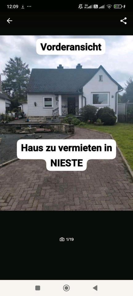 Haus mit Garten in Nieste zu vermieten