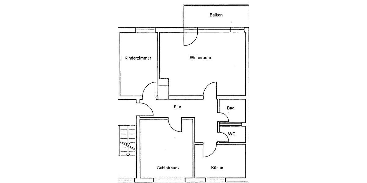 3 Zimmerwohnung mit Balkon für 2-3 Personen 3 zimmer