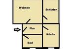 Erdgeschoßwohnung Kirchberg - 2 Zimmer, 66 m&sup2;, 390&euro; | Angebot:26061896