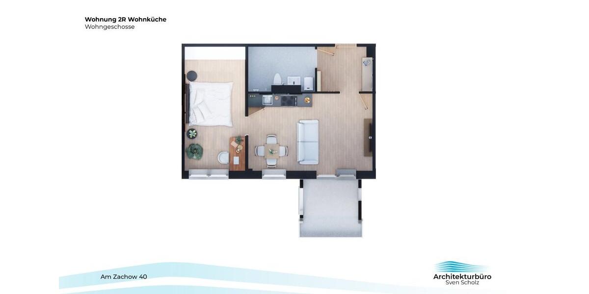 Etagenwohnung Malchin - 2 Zimmer, 53 m&sup2;, 502&euro; | Angebot:21809892