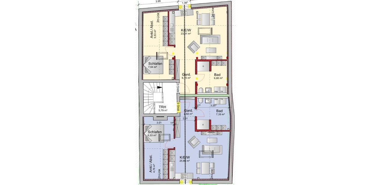Dachgeschoßwohnung Pfarrkirchen - 2 Zimmer, 50 m&sup2;, 500&euro; | Angebot:26549890