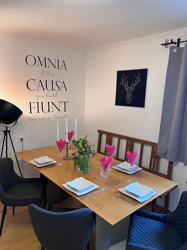 Wunderschöne 2 Zimmer Wohnung voll möbliert, warm, WLAN inklusive