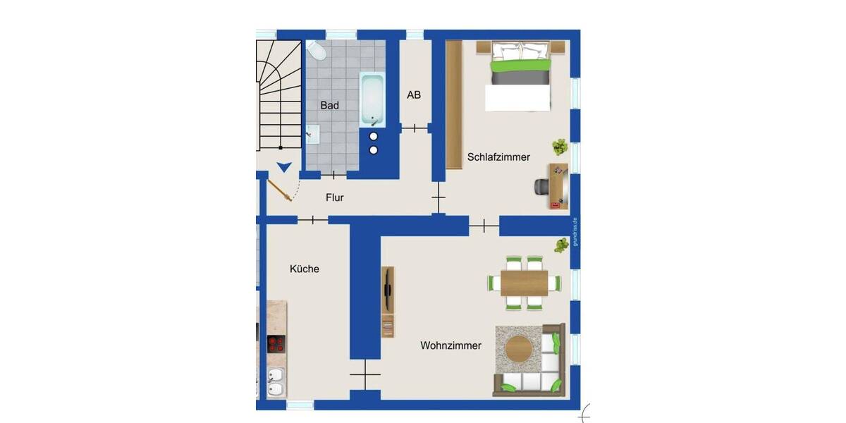 Etagenwohnung Schrobenhausen - 2 Zimmer, 72 m&sup2;, 899&euro; | Angebot:26848313