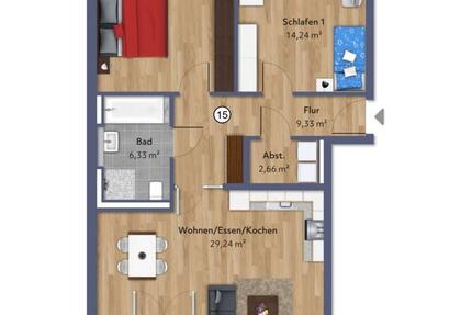 Wohnung Penzberg - 3 Zimmer, 81 m&sup2;, 1.415&euro; | Angebot:25721016