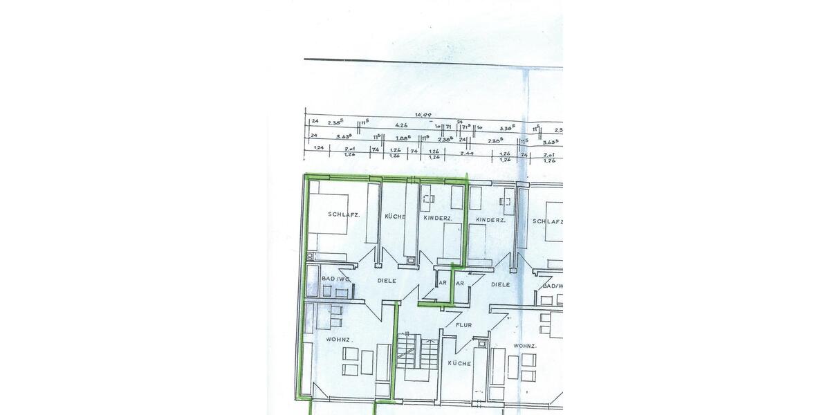 Etagenwohnung Bergkamen - 3 Zimmer, 69 m&sup2;, 380&euro; | Angebot:26045472