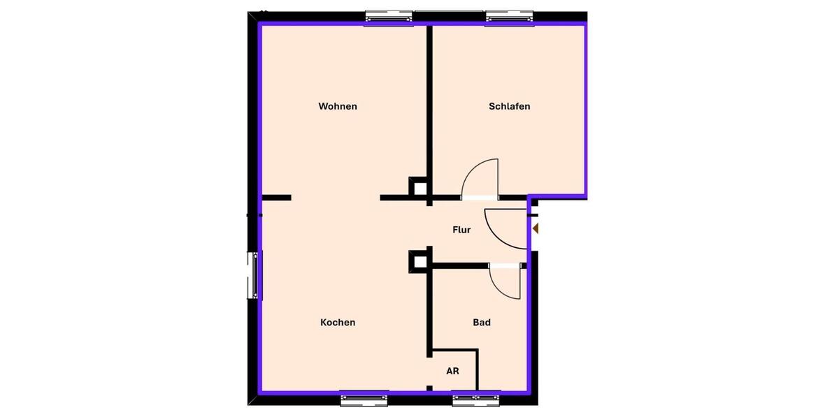 Kernsanierte 2-Zimmer-Wohnung in Ebermannstadt 2 zimmer