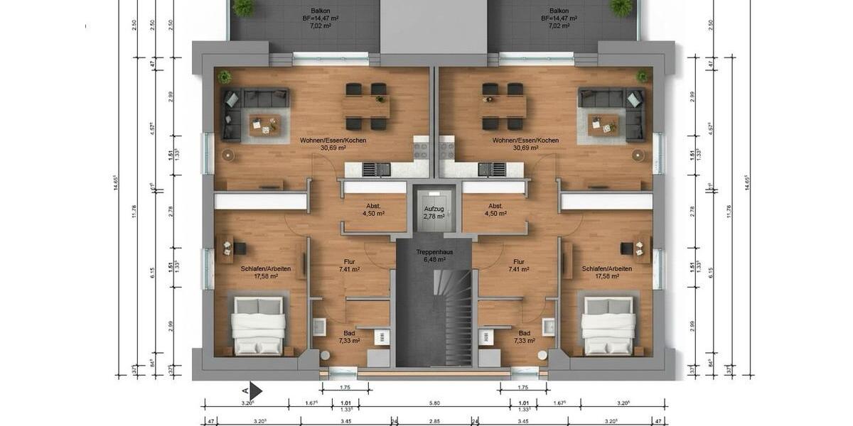 Etagenwohnung Buxtehude - 2 Zimmer, 78 m&sup2;, 1.206&euro; | Angebot:26132256