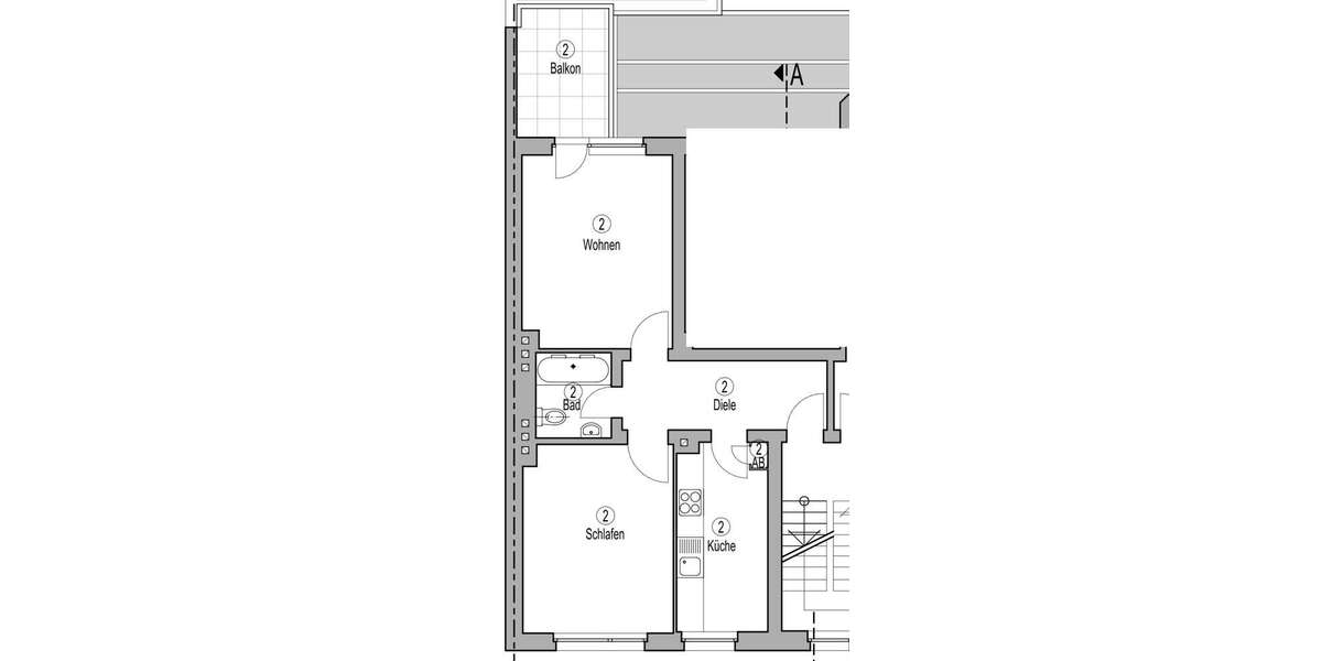 Wohnung zum Mieten in Mülheim an der Ruhr 650 € 50 m² 2 zimmer