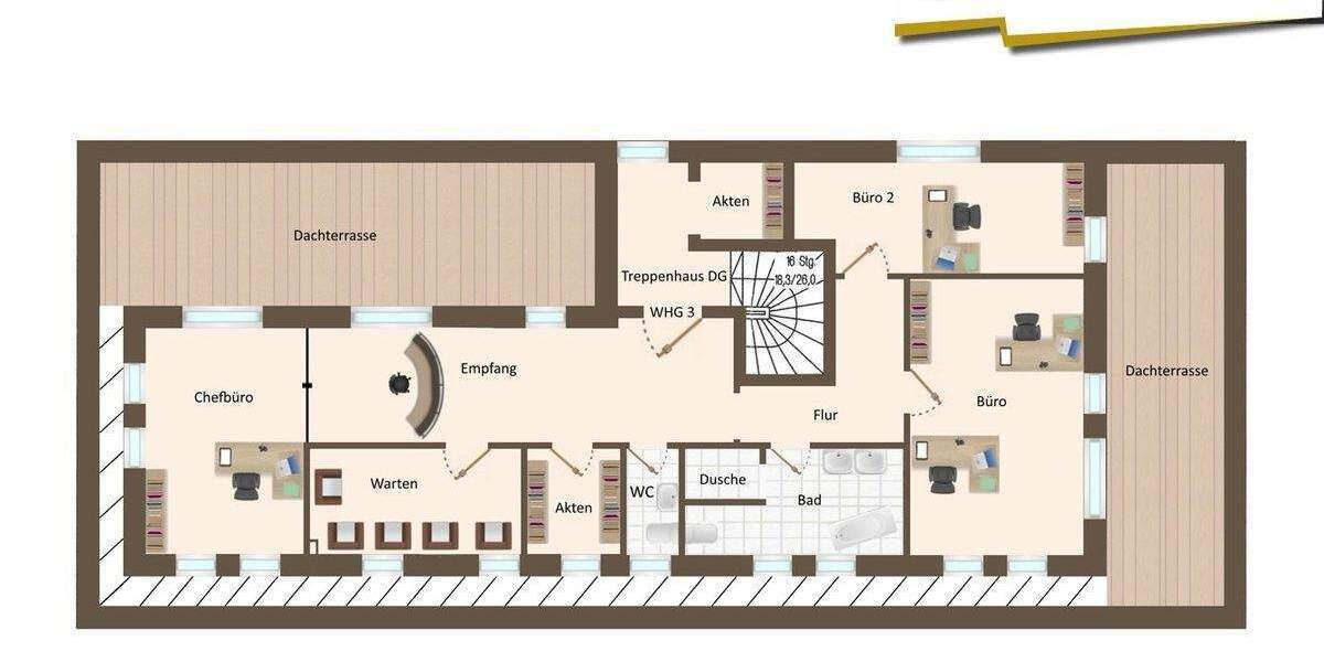 Gewerbeobjekt Vechta - 4 Zimmer, 164 m&sup2;, 1.400&euro; | Angebot:25692649