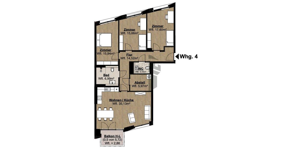 Ihr neues Zuhause mit Zukunft - exklusive 4-Zimmer Wohnung mit ca. 118 m² 4 zimmer