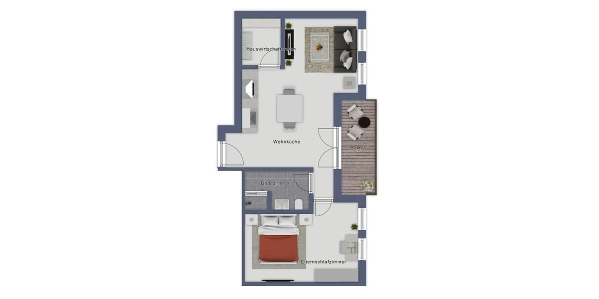 Etagenwohnung Lorup - 2 Zimmer, 57 m&sup2;, 515&euro; | Angebot:23903879