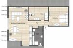 Dachgeschoßwohnung Arnsberg Rusch - 2.5 Zimmer, 71 m&sup2;, 650&euro; | Angebot:25378991
