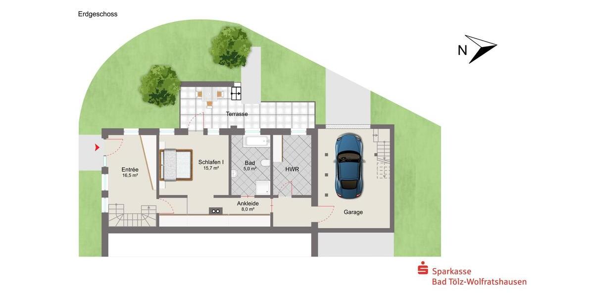 Doppelhaushälfte Bad Tölz - 5 Zimmer, 150 m&sup2;, 2.100&euro; | Angebot:26664870