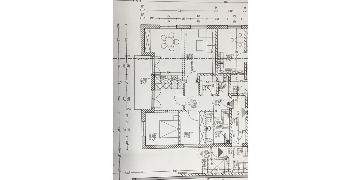 Erdgeschoßwohnung Buseck - 3 Zimmer, 93 m&sup2;, 1.043&euro; | Angebot:26564864