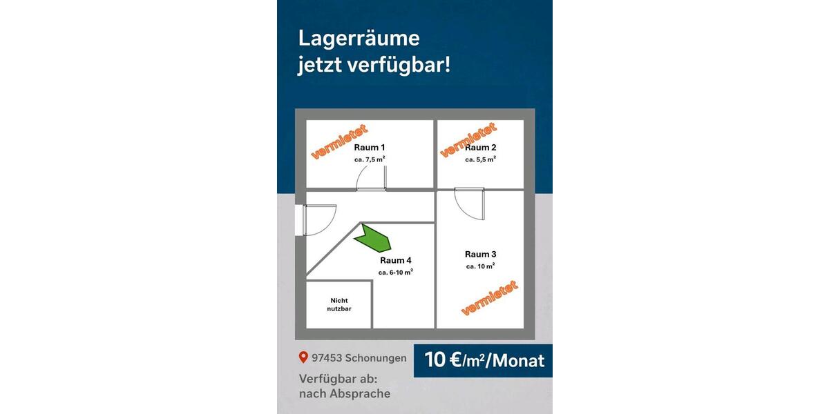 Gewerbeobjekt Schonungen Forst - 10&euro; | Angebot:26596451