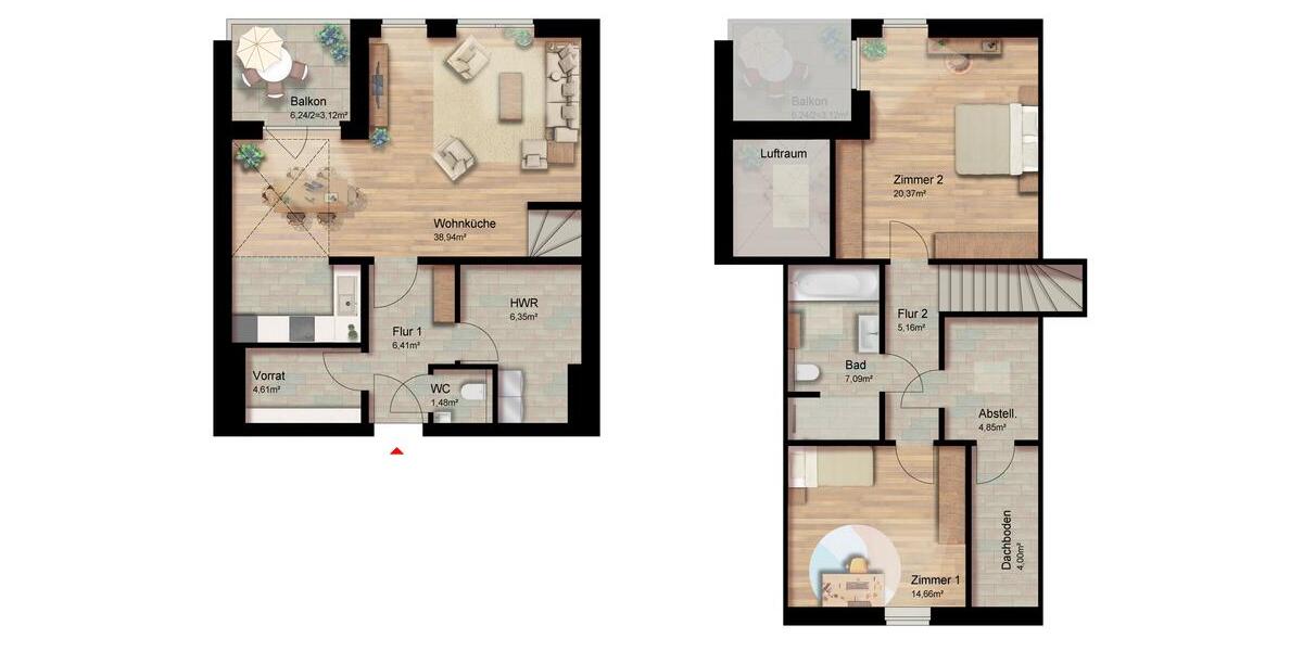 Exklusive Neubau-Wohnung im Herzen von Friedrichsfehn! Bezugsfertig 01.03.2026! 3 zimmer