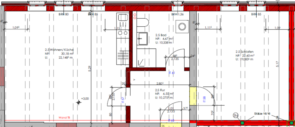 Etagenwohnung Thale - 2 Zimmer, 64 m&sup2;, 545&euro; | Angebot:25303645