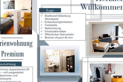 Wohnung Oldenburg Alexandersfeld - 1 Zimmer, 29 m&sup2;, 70&euro; | Angebot:25869734