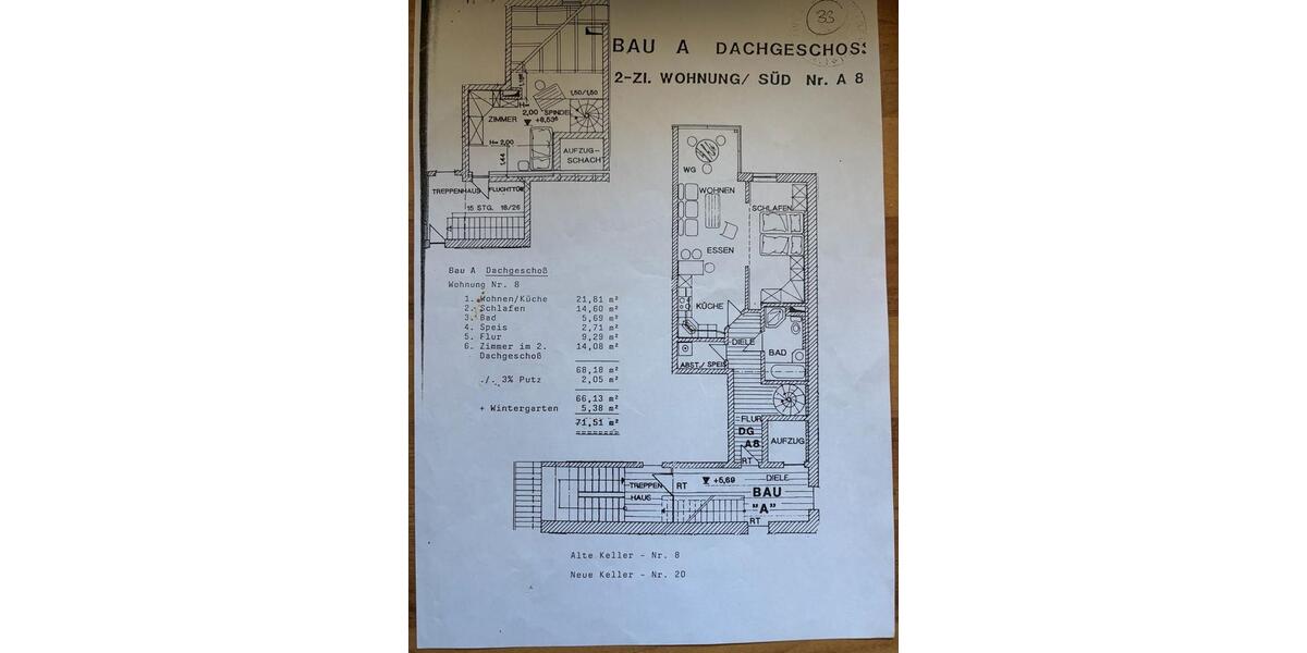 Dachgeschoßwohnung Cham - 2 Zimmer, 72 m&sup2;, 850&euro; | Angebot:26610688