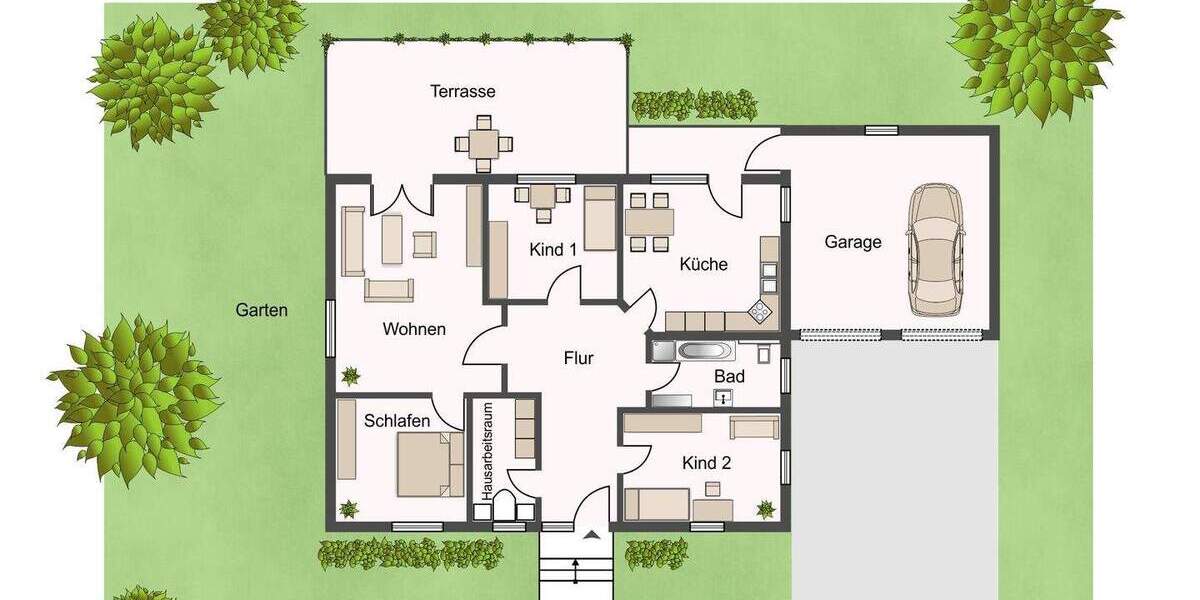Einfamilienhaus Krostitz Niederossig - 4 Zimmer, 140 m&sup2;, 1.650&euro; | Angebot:26204706