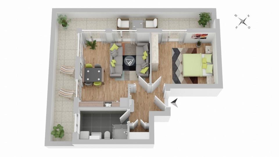 Dachgeschoßwohnung Berlin Treptow-Köpenick - 2 Zimmer, 61 m&sup2;, 1.392&euro; | Angebot:22987354