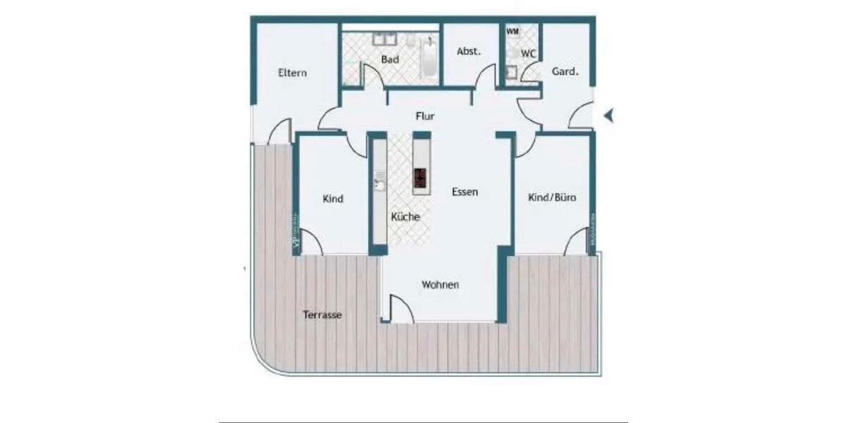 Terrassenwohnung Hohenthann - 4 Zimmer, 140 m&sup2;, 1.960&euro; | Angebot:26036582