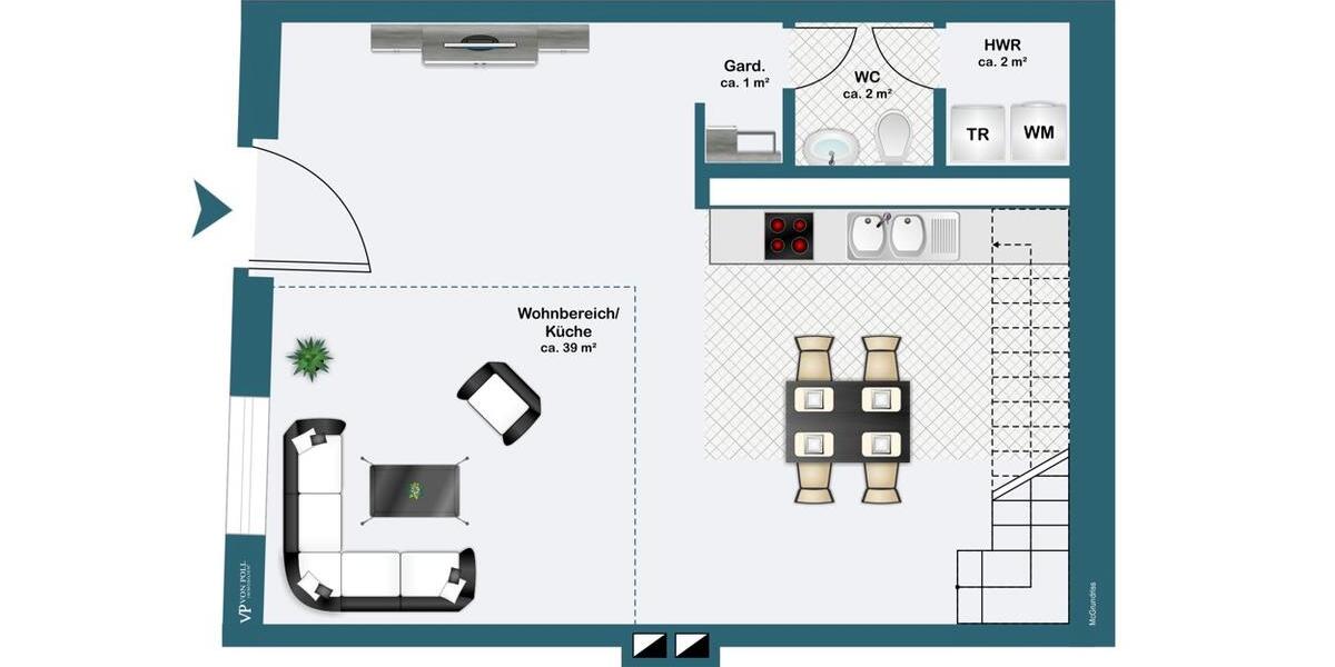 Maisonettenwohnung Werder (Havel) - 2 Zimmer, 80 m&sup2;, 1.600&euro; | Angebot:23688788