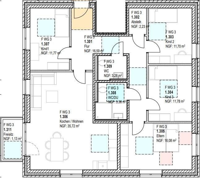 Etagenwohnung Lotte - 5 Zimmer, 116 m&sup2;, 1.450&euro; | Angebot:26490878