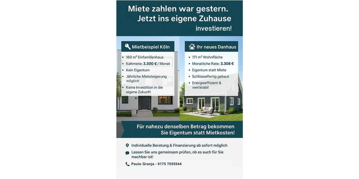 Einfamilienhaus Kaarst Driesch - 5 Zimmer, 170 m&sup2;, 3.720&euro; | Angebot:25734301