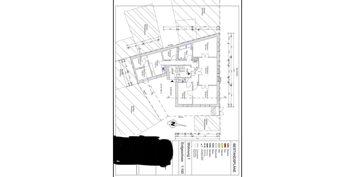Erdgeschoßwohnung Hanau Lamboy - 5 Zimmer, 165 m&sup2;, 1.850&euro; | Angebot:26484163