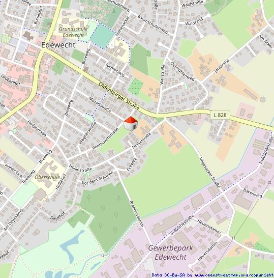 Erdgeschoßwohnung Edewecht - 2 Zimmer, 77 m&sup2;, 890&euro; | Angebot:25511131