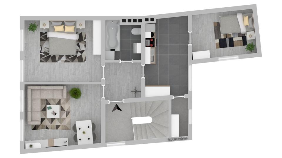 Etagenwohnung Marburg - 3 Zimmer, 66 m&sup2;, 1.026&euro; | Angebot:25544463