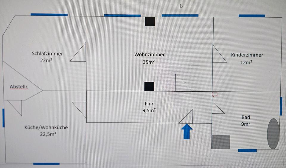 Etagenwohnung Großräschen - 3 Zimmer, 110 m&sup2;, 700&euro; | Angebot:26490018