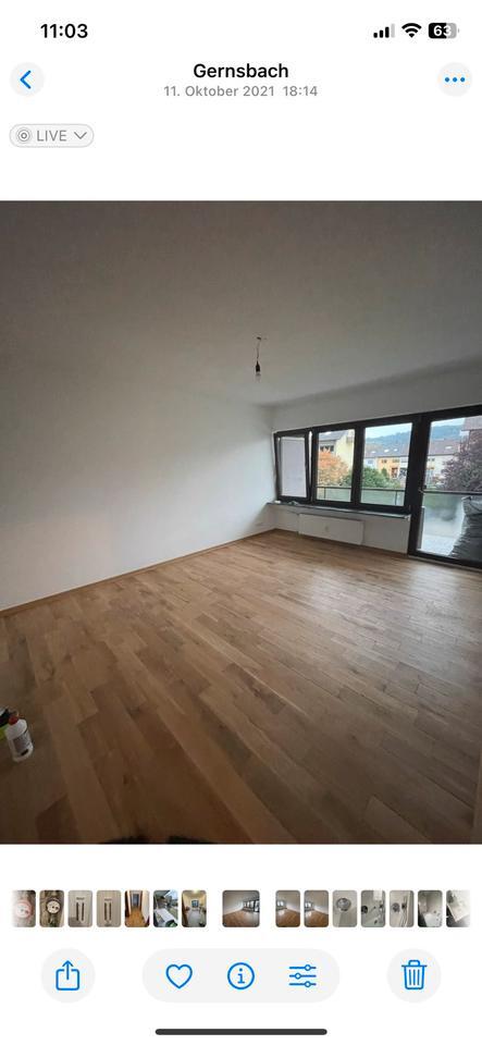 2‑Zi. Whg. in Gernsbach – Balkon, EBK, Stellplatz