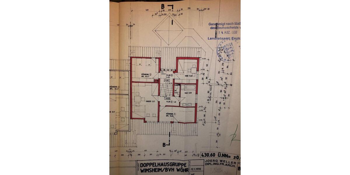 Doppelhaushälfte Wimsheim - 7.5 Zimmer, 170 m&sup2;, 2.100&euro; | Angebot:26048716